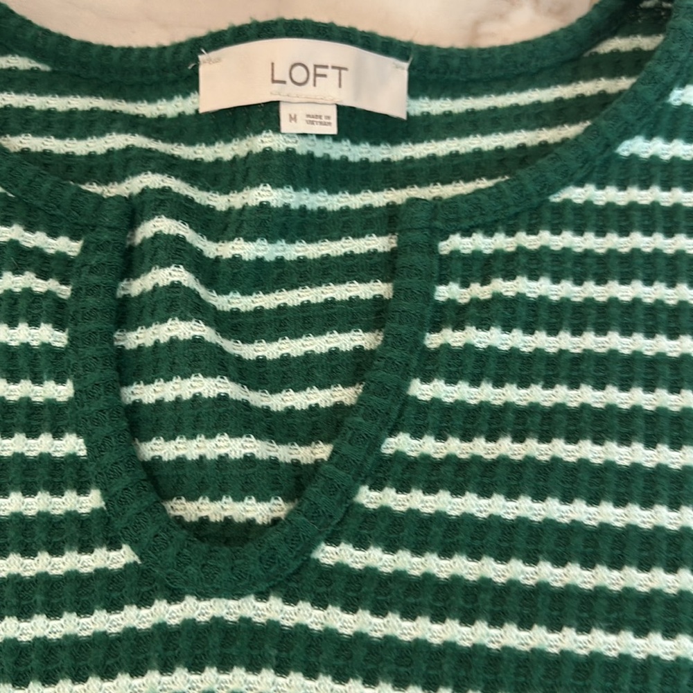 Very cute Loft Striped Long Sleeve Shirt - Picture 2 of 6